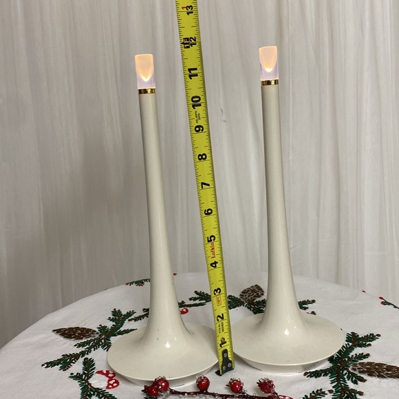 A pair of Vintage 90’s Ikea battery operated off white display candle/lamp - Picture 7 of 15